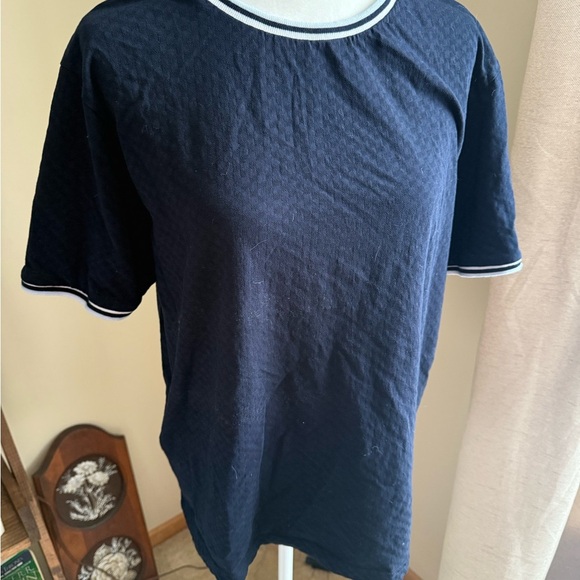 Denim & Flower Blue Short Sleeve Tee - Picture 1 of 3